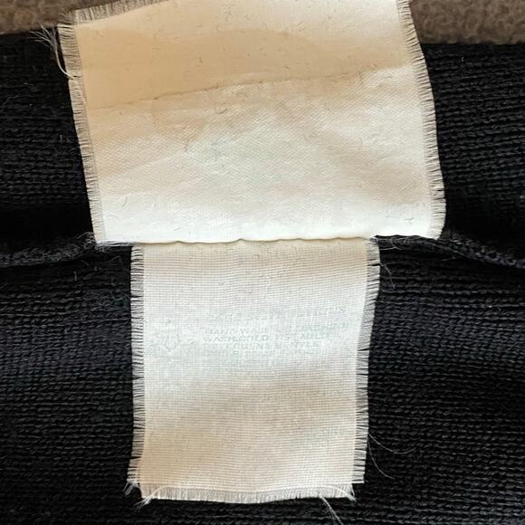 Vintage Obermeyer Wool Blend T Bird Pull Over Sweater Mens XXL Black Crew Neck - Picture 13 of 13